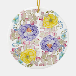 Florence-waterverf-elegant patroon keramisch ornament