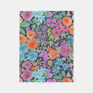 Florence-waterverf Fleece Deken