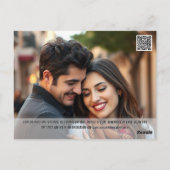 Florence waterverf foto save the date Italië Briefkaart (Achterkant)