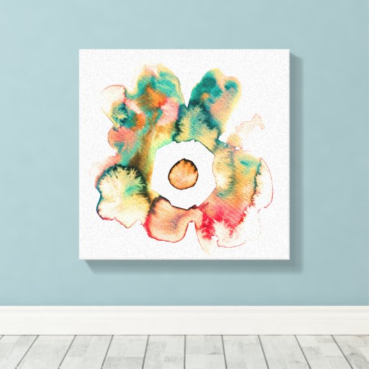 Florence waterverf hand getrokken abstract kunstca canvas afdruk (Insitu (Houten vloer))