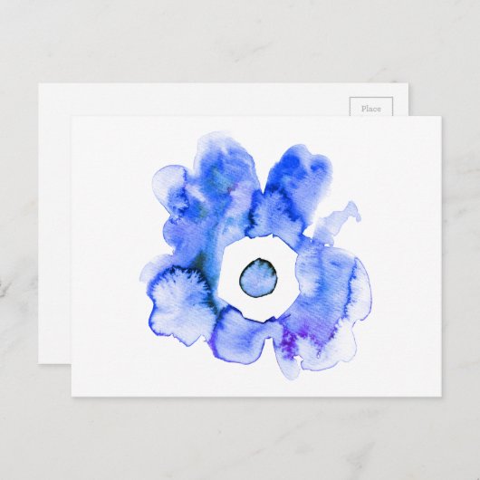 Florence waterverf handgetekend abstract briefkaar briefkaart (Voorkant / Achterkant)