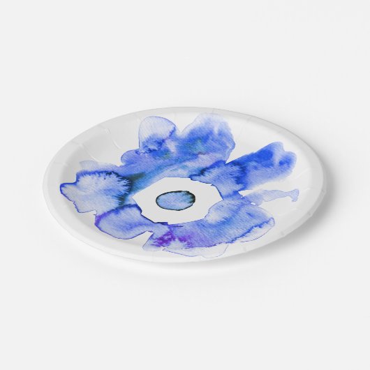 Florence waterverf handgetekend abstract kunstpapi papieren bordje (Gekanteld)