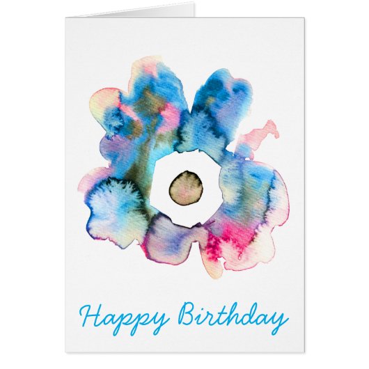 Florence waterverf handgetekende abstracte kunst (Voorkant)