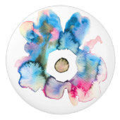 Florence waterverf handgetekende abstracte kunst keramische knop (Voorkant)