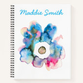 Florence waterverf handgetekende abstracte kunst notitieboek (Voorkant)