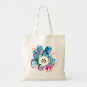 Florence waterverf handgetekende abstracte kunst tote bag