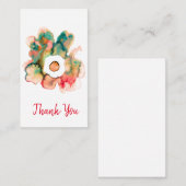 Florence waterverf handgetekende abstracte notitie notitiekaartje (Voorkant / Achterkant)