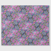 Florence Waterverf in roze Venetiaanse blauwe ceda Cadeaupapier (Vlak)