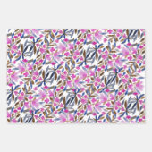 Florence Waterverf in roze Venetiaanse blauwe ceda Inpakpapier Vel (Voorkant)