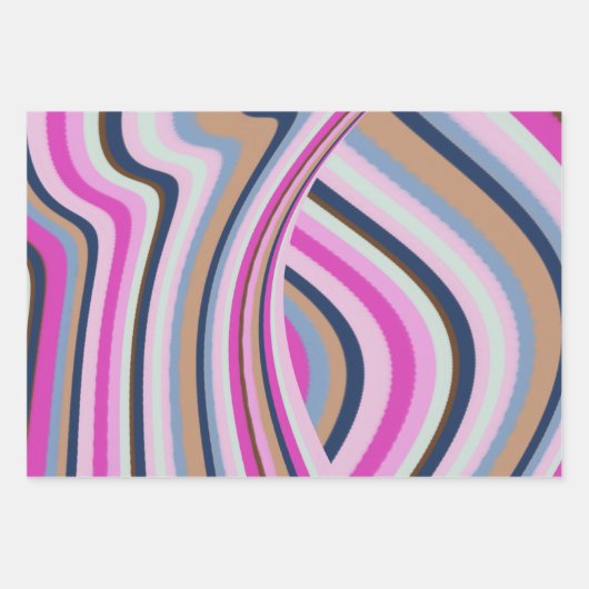 Florence Waterverf in roze Venetiaanse blauwe ceda Inpakpapier Vel (Voorkant 2)