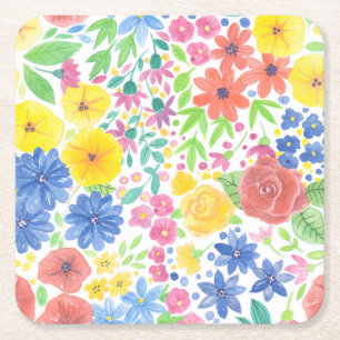 Florence-waterverf Kartonnen Onderzetters