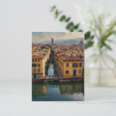 Florence waterverf kunst briefkaart (Staand voorkant)