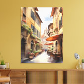 Florence waterverf kunst canvas afdruk (Insitu (Woonkamer))