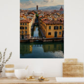 Florence waterverf kunst poster (Keuken)