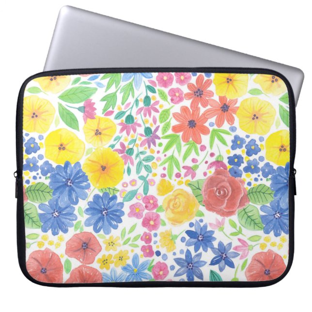 Florence-waterverf Laptop Sleeve (Voorkant)