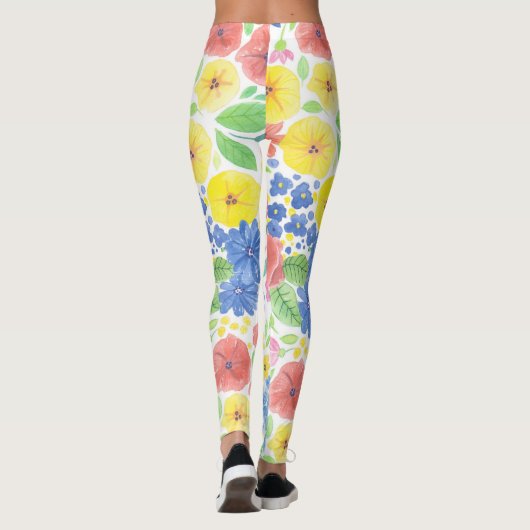 Florence-waterverf Leggings (Achterkant)