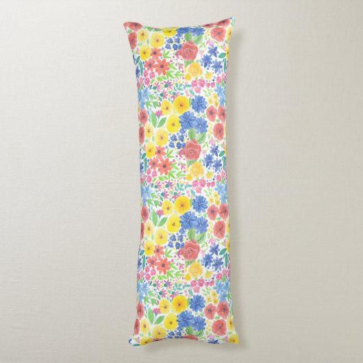 Florence-waterverf Lichaamskussen (Achterkant (Verticaal))