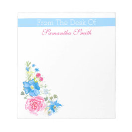 Florence-waterverf | Naam personaliseren Notitieblok