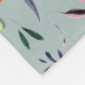 Florence Waterverf Personal Monogram Fleece Deken (Hoek)