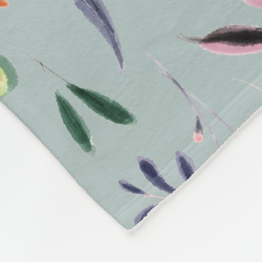 Florence Waterverf Personal Monogram Fleece Deken (Hoek)