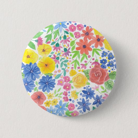 Florence-waterverf Ronde Button 5,7 Cm (Voorkant)