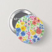 Florence-waterverf Ronde Button 5,7 Cm (Voorkant /achterkant)