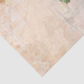 Florence Waterverf  roze bloemen ontkoppeling Tissuepapier (Detail)