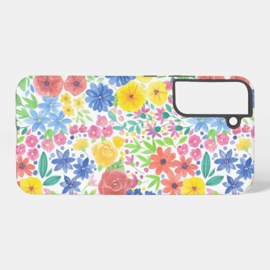 Florence-waterverf Samsung Galaxy Hoesje (Achterkant horizontaal)