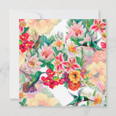 Florence Waterverf Spring Event Birthday Gold Kaart (Achterkant)