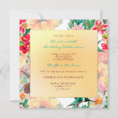 Florence Waterverf Spring Event Birthday Gold Kaart (Voorkant)