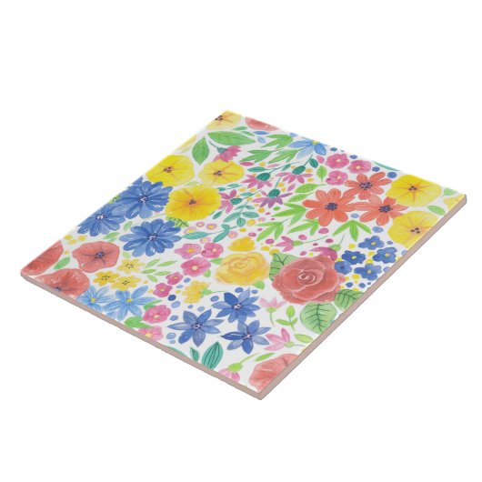 Florence-waterverf Tegeltje (Zijkant)