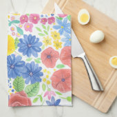 Florence-waterverf Theedoek (Quarter Fold)