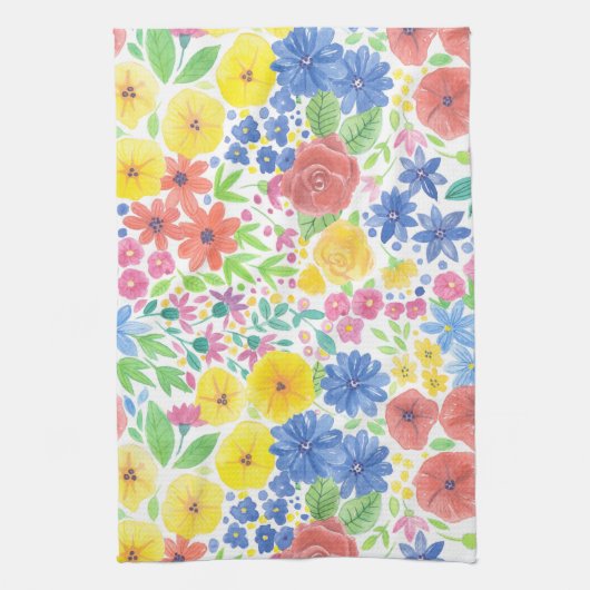 Florence-waterverf Theedoek (Verticaal)