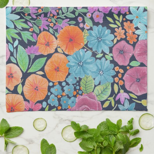 Florence-waterverf Theedoek (Gevouwen)