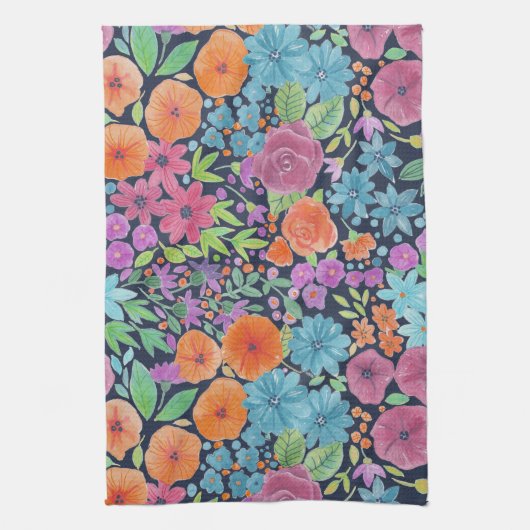 Florence-waterverf Theedoek (Verticaal)