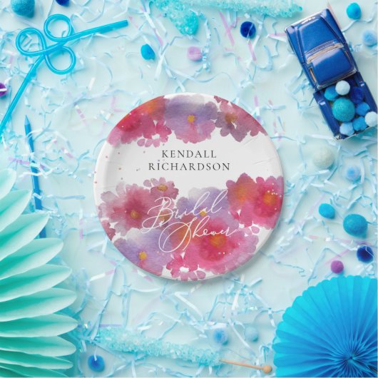 Florence Waterverf Vrijgezellenfeest Papieren Bord (Feest)