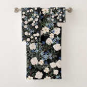 Florence Waterverf Wildbloemen Roze Blauwe Blauwe  Bad Handdoek (Insitu)