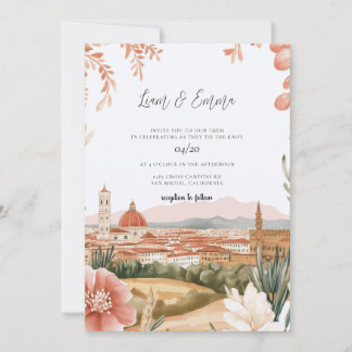 Florence Wedding Invitation Kaart