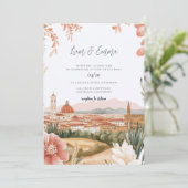 Florence Wedding Invitation Kaart (Staand voorkant)