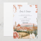 Florence Wedding Invitation Kaart (Voorkant / Achterkant)