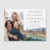 Florence Wedding Photo Save The Date Magnetische Uitnodiging (Voorkant)