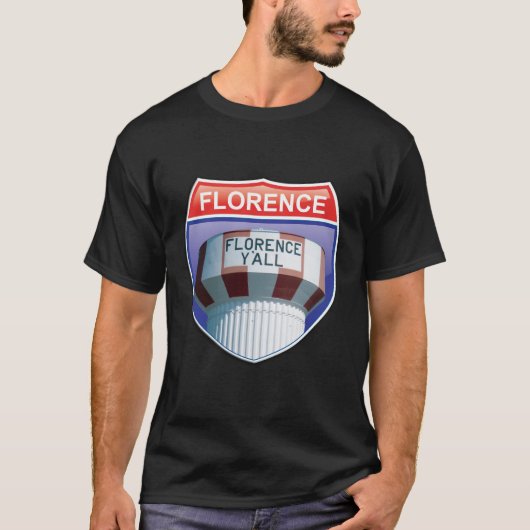 Florence Y'all Interstate Sign T-shirt (Voorkant)