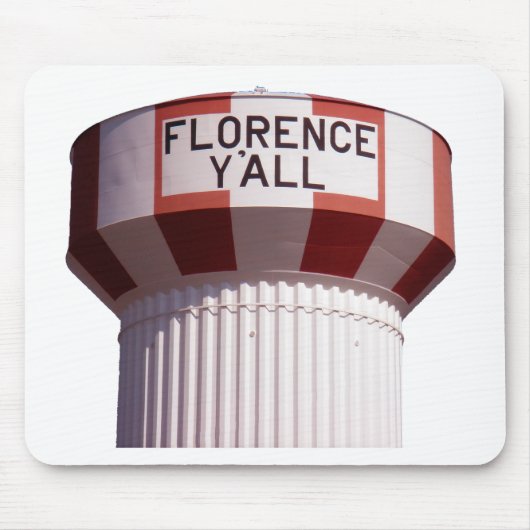Florence Y'all Water Tower Mousepad Muismat (Voorkant)