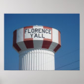 Florence Y'all Water Tower Poster (Voorkant)