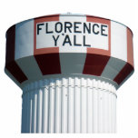 Florence Y'all Water Tower Sculpture Staand Fotobeeldje<br><div class="desc">Viel de beroemdste mijlpaal in Florence met deze grote foto-sculptuur van Florence Y'all Water Tower!</div>