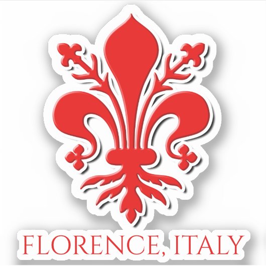 Florence's Fleur-de-Lys Sticker (Voorkant)