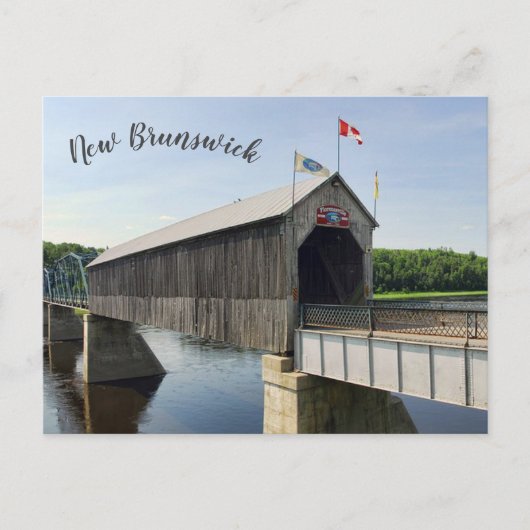 Florenceville Bridge New Brunswick Canada Briefkaart (Voorkant)