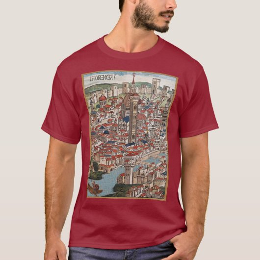 Florencia 1493 Italië Mannen T Shirt (Voorkant)