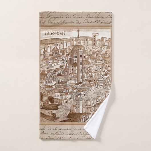 Florencia Sepia 1493 Handdoeken (Handdoek)
