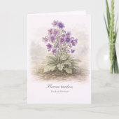 Florens tardiva De Late Bloeier Botanisch Kaart (Voorkant)